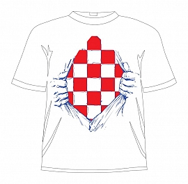 Hrvatska navijačka majica Hrvatska u srcu